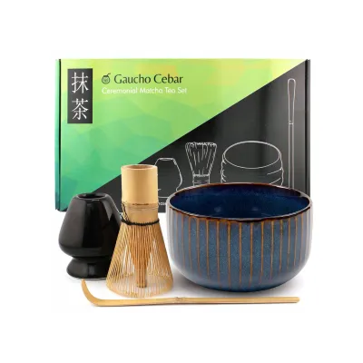 Zestaw akcesoriów do przygotowania herbaty Matcha od Guacho Cebar + matcha 30g