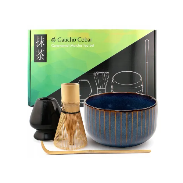 Zestaw akcesoriów do przygotowania herbaty Matcha od Guacho Cebar + matcha 30g