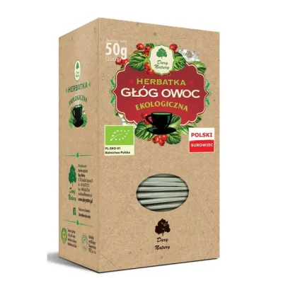 Herbatka Głóg owoc EKO 25x2g Dary Natury