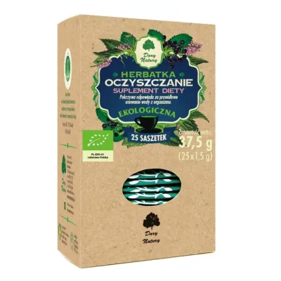 Herbatka owocowo-ziołowa Oczyszczanie EKO 25x1,5g Dary Natury