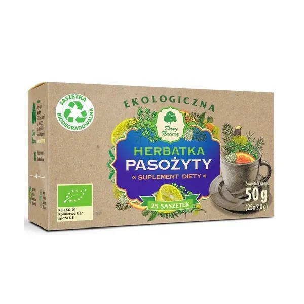 Herbatka Pasożyty EKO 25x2g Dary Natury