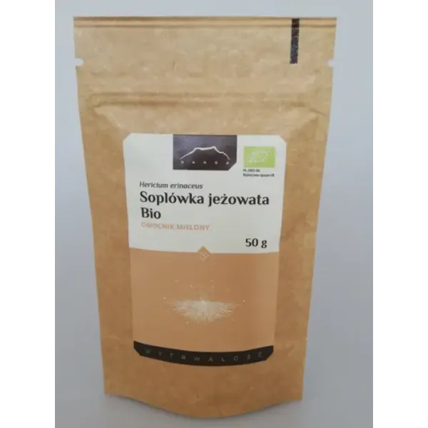 Soplówka jeżowata Bio (Lion's mane) mielona 50g Nanga
