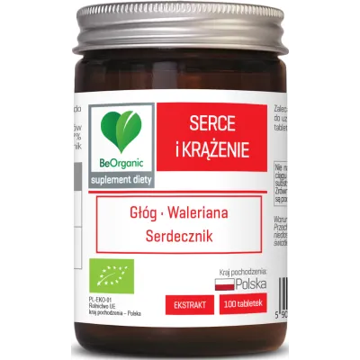 Serce i krążenie BIO 500mgx100tabl. BeOrganic
