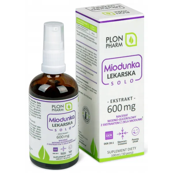 Miodunka Lekarska 20:1 Solo 100ml Plon pharm