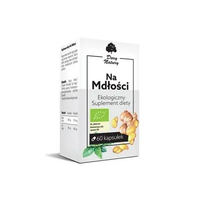 Na mdłości eko 60kaps suplement diety Dary Natury