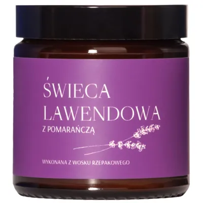 Świeca lawendowa z pomarańczą 120ml Mglife