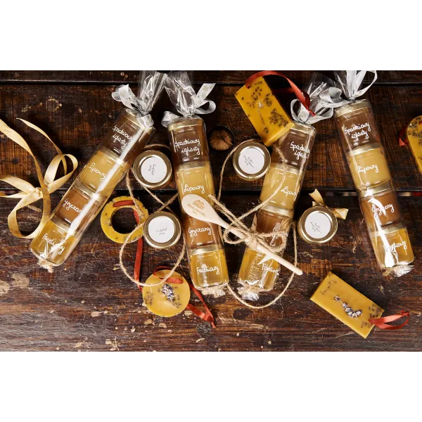 Zestaw prezentowy mini miodków 4x50g Miody Dworskie