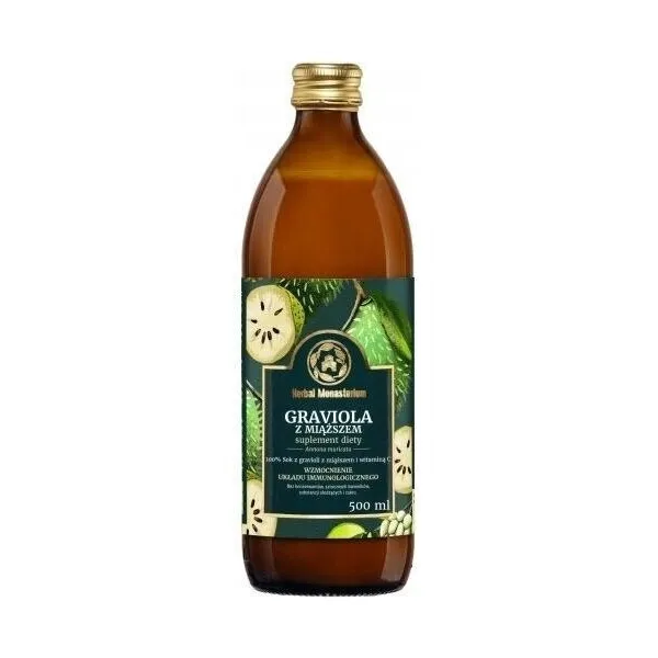 Graviola z miąższem sok 500ml Herbal
