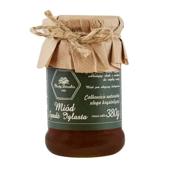 Miód spadź iglasta 380g Miody Dworskie
