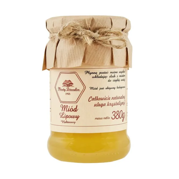 Miód lipowy 380g Miody Dworskie